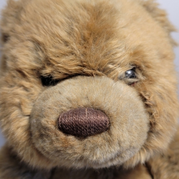 Gund  Cute 11" Brown Teddy Bear Mocha 6410 Seated Acrylic Eyes Embroidered Nose - Picture 2 of 7